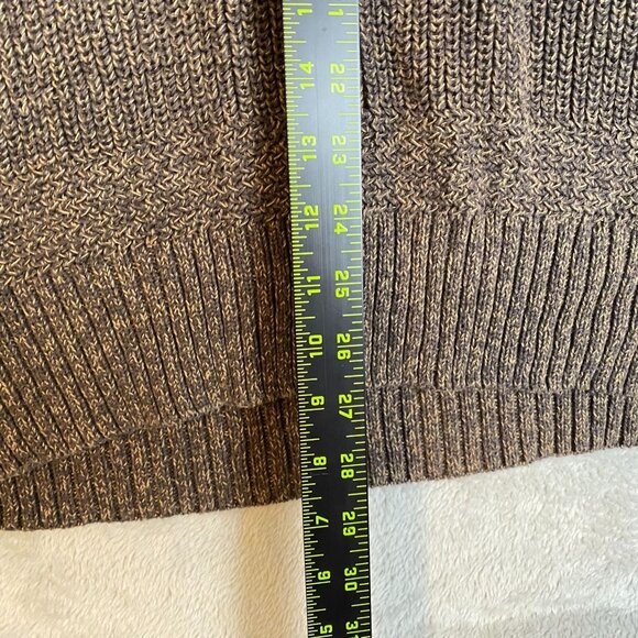 RedHead Mens Henley Sweater XL Brown Ribbed Knit Cotton Blend Commando - Picture 4 of 10